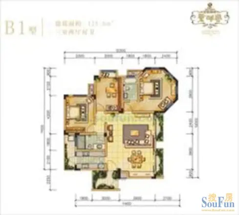 鹭湖宫别墅户型图