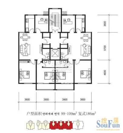 青岛启阳国际户型图