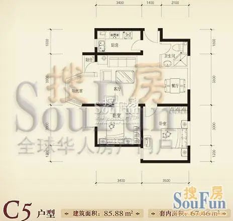 珠江奥古斯塔城邦户型图