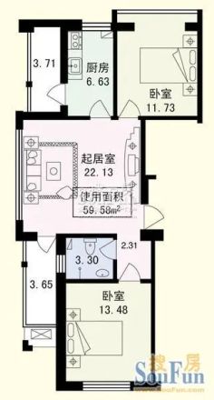 香江月精品名座户型图