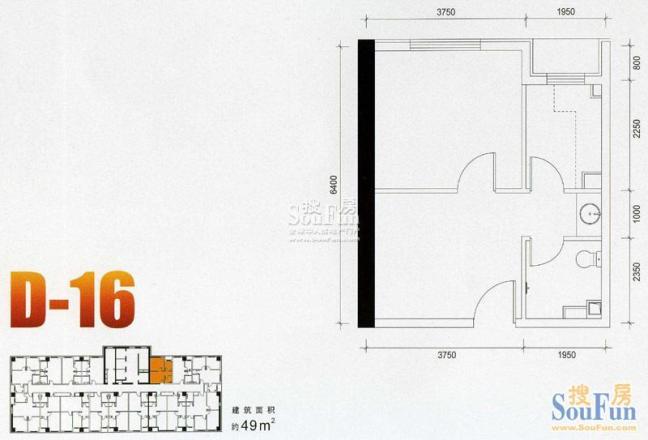 万达广场石景山户型图