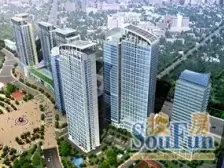 天鸿凯旋城东打头海景房,南看山+精装修四居室