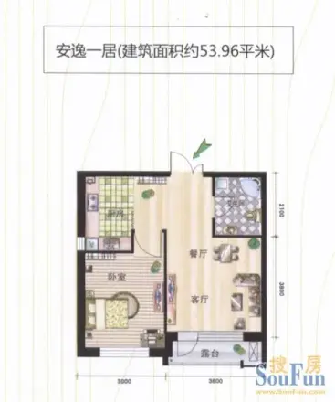 青果公寓户型图