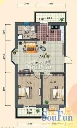 河畔家园户型图