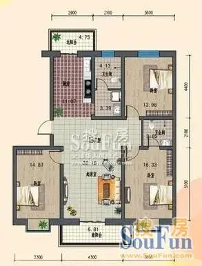 河畔家园户型图