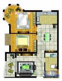 御花园2室2厅南