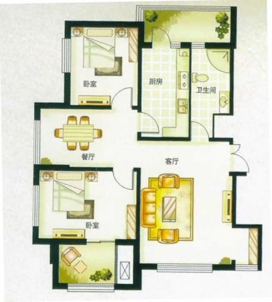 美丽洋房别墅户型图