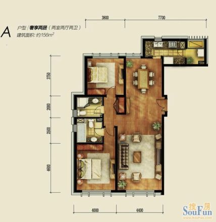 昆泰嘉瑞公寓户型图