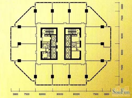 天津科技金融大厦户型图4-13层户型图暂无资料