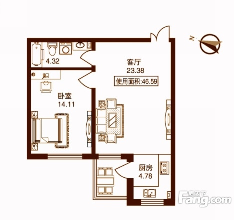 日出印象茗苑户型图