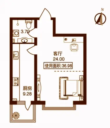日出印象茗苑户型图