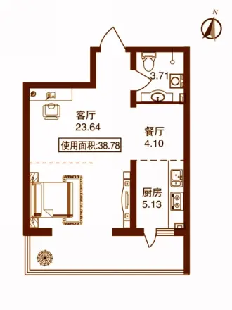 日出印象茗苑户型图