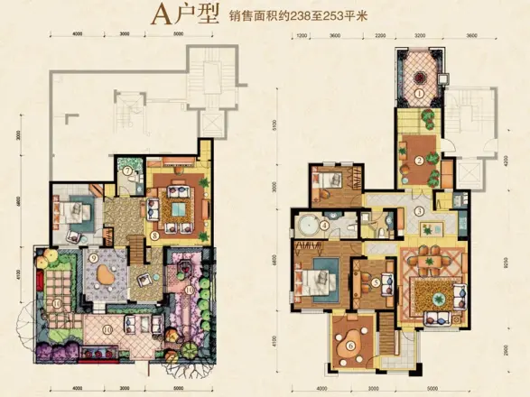 海阔水岸花墅户型图