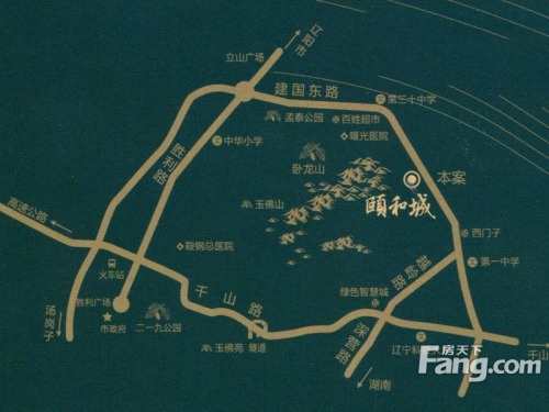 颐和城交通图区位图