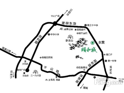 颐和城交通图区位图