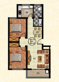 龙溪水岸2室2厅1厨1卫建面90.0㎡