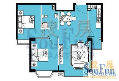 白河涧公寓户型图