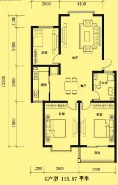 金世·现代城户型图