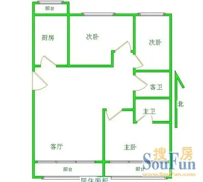 长河湾二期户型图