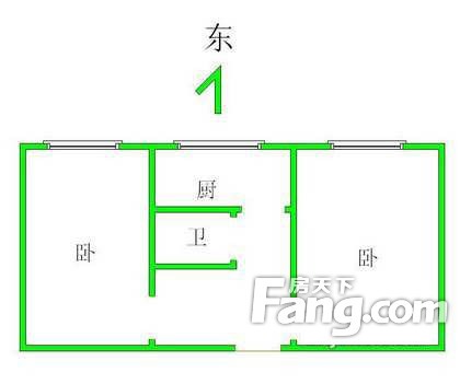 西便门外铁一区户型图