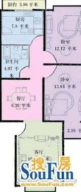 东大街42号院户型图