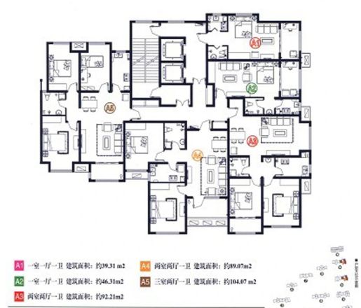 晓廊坊户型图