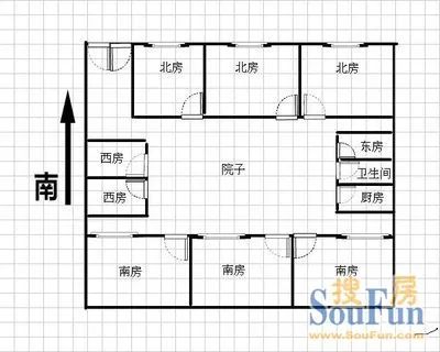 后海夹道胡同户型图