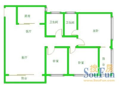 远洋大厦户型图