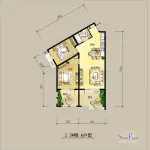 2、3号-A户型两室一厅一卫