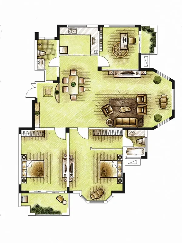 国山墅图片相册,国山墅户型图,样板间图,装修效果图,实景图-泰安房