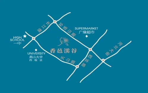 香邑溪谷交通图