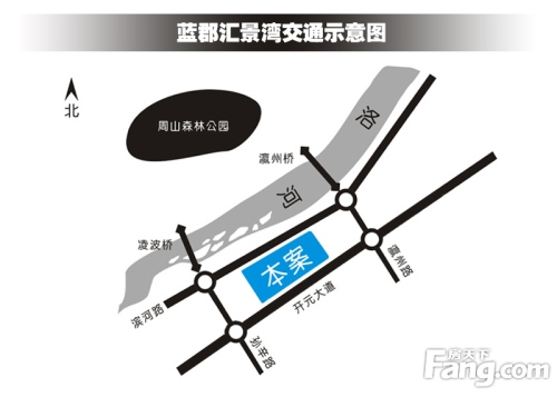 汇景湾交通图交通图（2011-08）