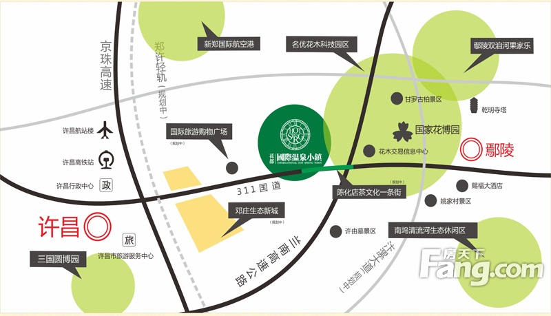花都温泉小镇交通图