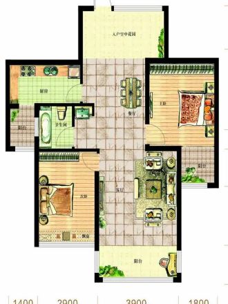 丽浩福仕汇商住楼户型图