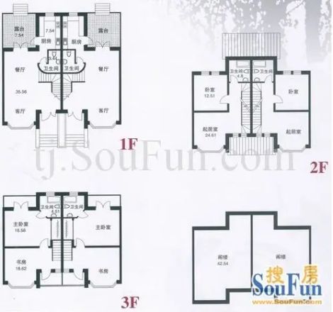 城市别墅户型图