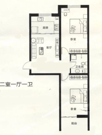 新世纪花园B区户型图
