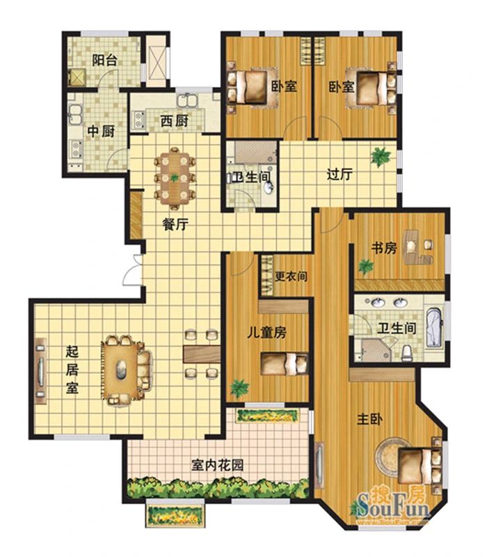 户型图3/4