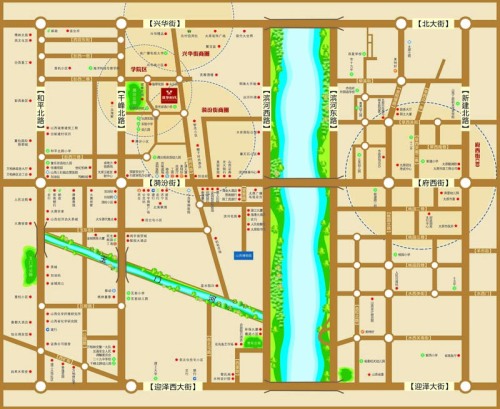 双华时代交通图双华时代生活机能图（20120625）