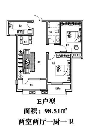 雍雅锦江户型图