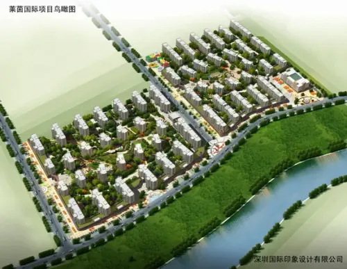 莱茵国际效果图鸟瞰图