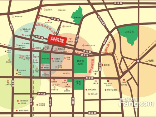 盛润锦绣城交通图区位图