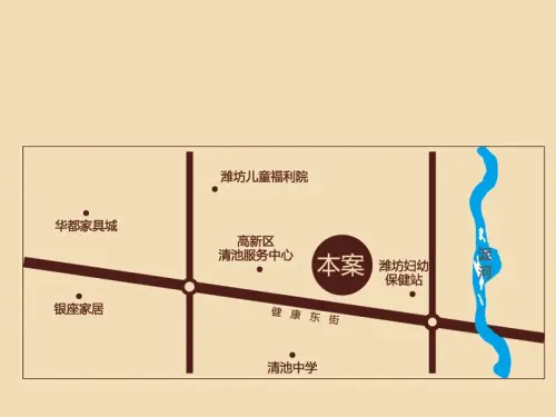 蓝顿浞河生活广场交通图交通图