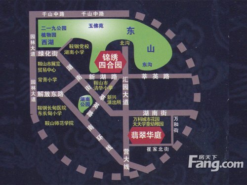 万泰锦绣华城三期交通图区位图