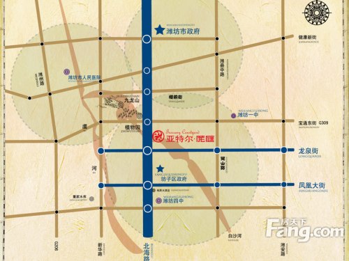 凤凰太阳城二期庞庭交通图交通图