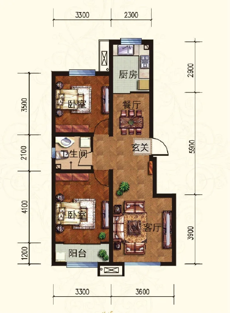 水悦华府户型图