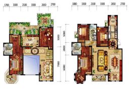 皇冠壹品5室4厅1厨3卫建面311.0㎡