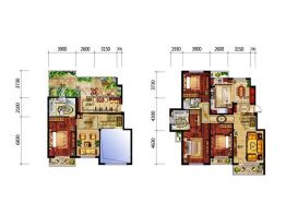 皇冠壹品4室3厅1厨3卫建面259.0㎡
