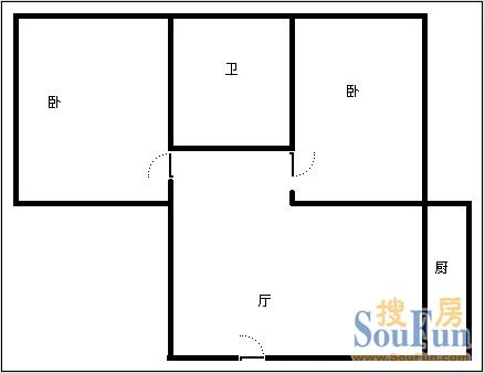 龙之港大厦(人和街)户型图