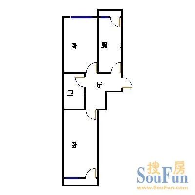 龙之港大厦(人和街)户型图