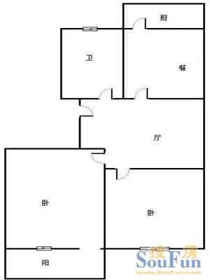 国税局宿舍(北海路)户型图